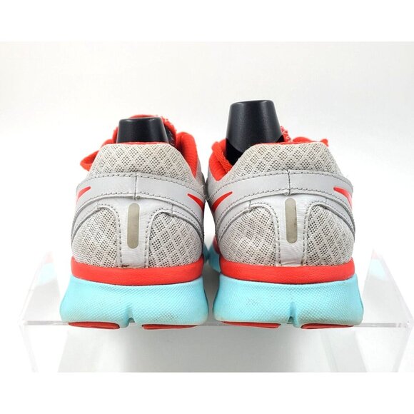 Nike Flex 2013 Run Style 580440-016 Gray Turquoise/Orange Shoes Women's 7.5 - Picture 5 of 14